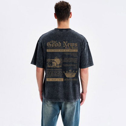The Good News Christian Washed T-Shirt