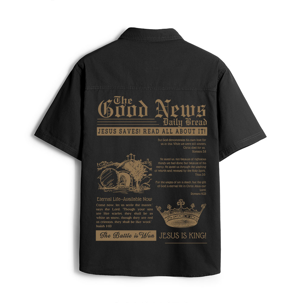The Good News Christian Work Shirt