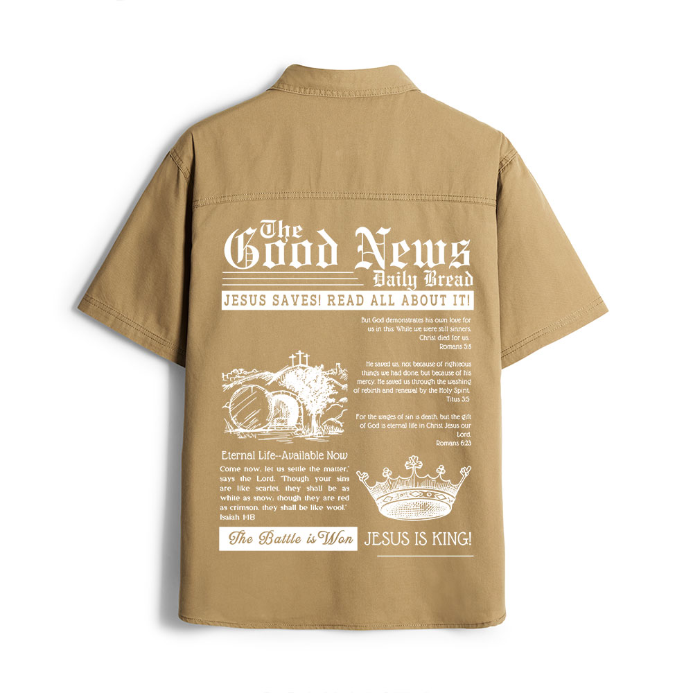 The Good News Christian Work Shirt