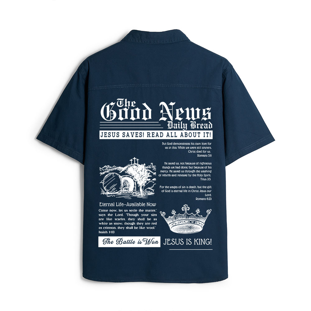 The Good News Christian Work Shirt