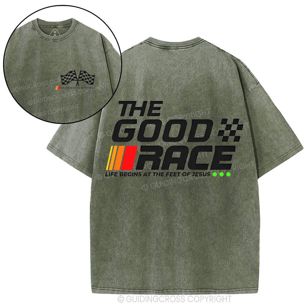 The Good Race Christian Washed T-Shirt