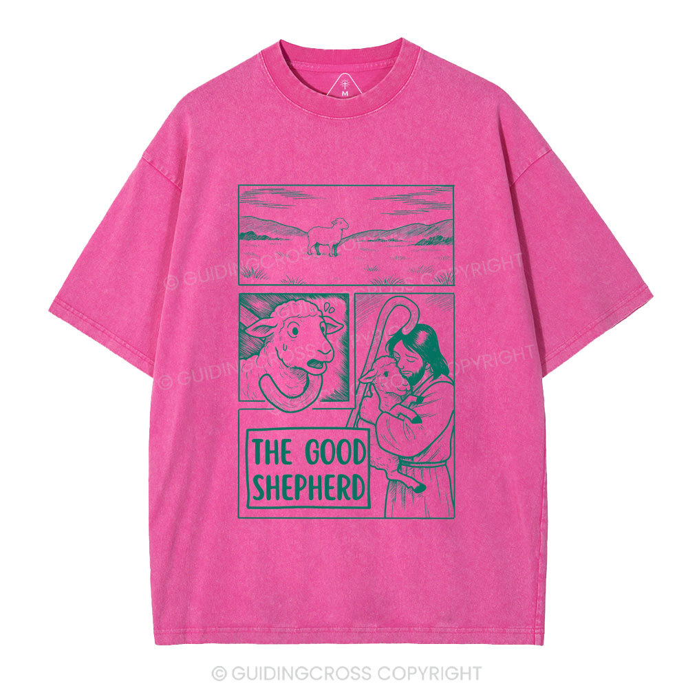 The Good Shepherd Christian Washed T-Shirt