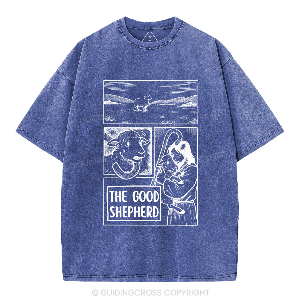 The Good Shepherd Christian Washed T-Shirt