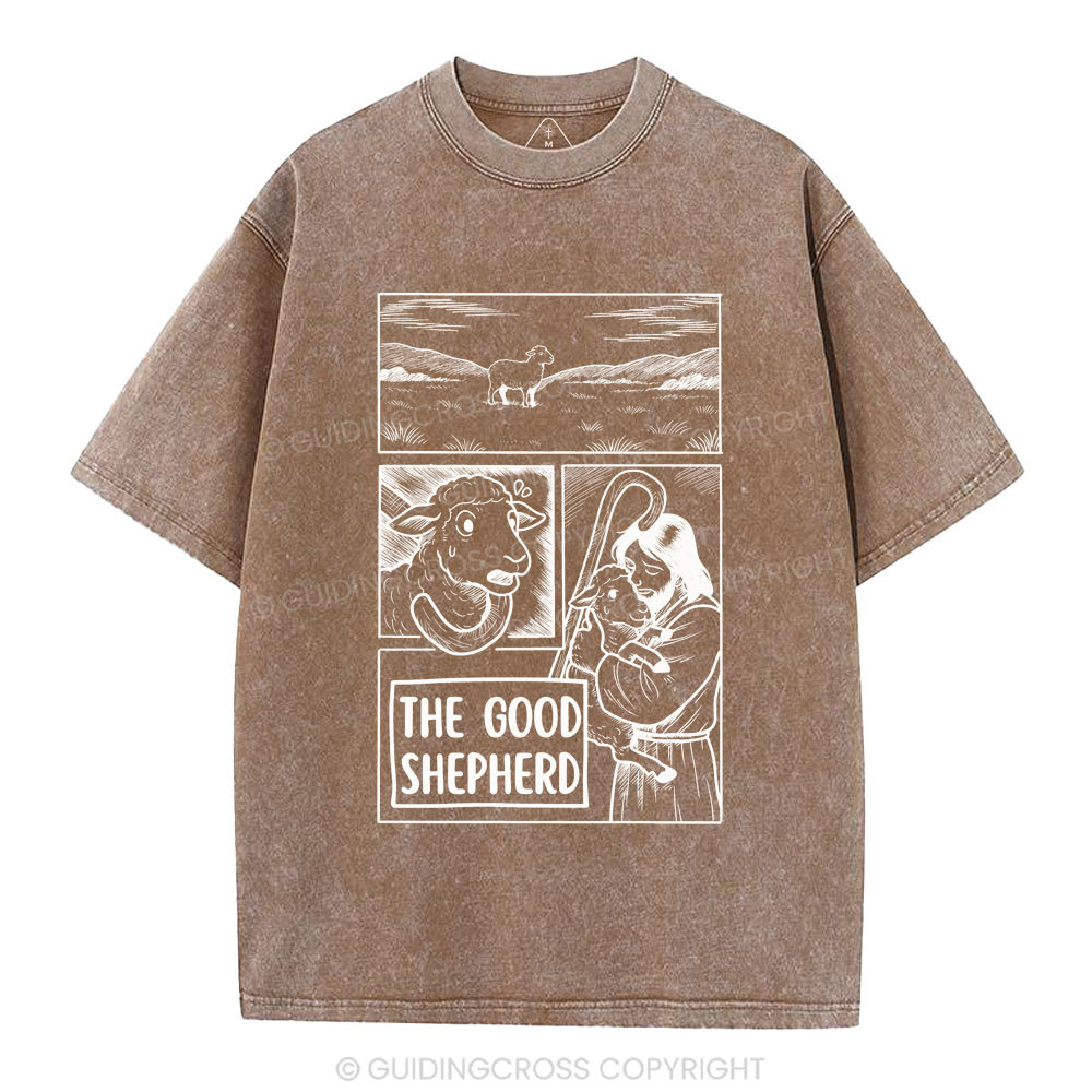 The Good Shepherd Christian Washed T-Shirt