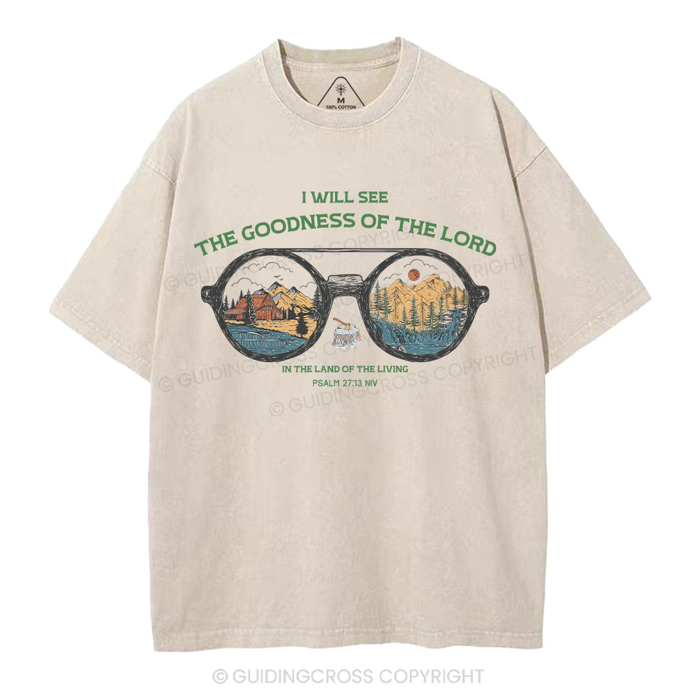 The Goodness Of The Lord Christian Washed T-Shirt