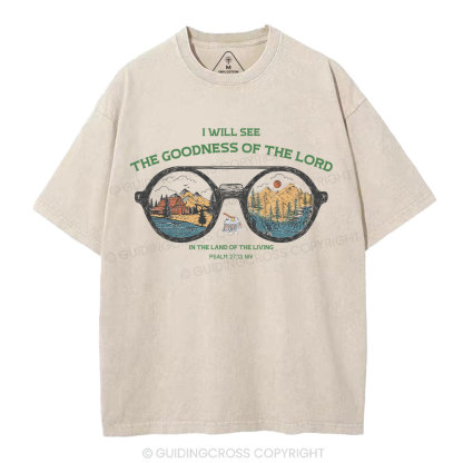 The Goodness Of The Lord Christian Washed T-Shirt