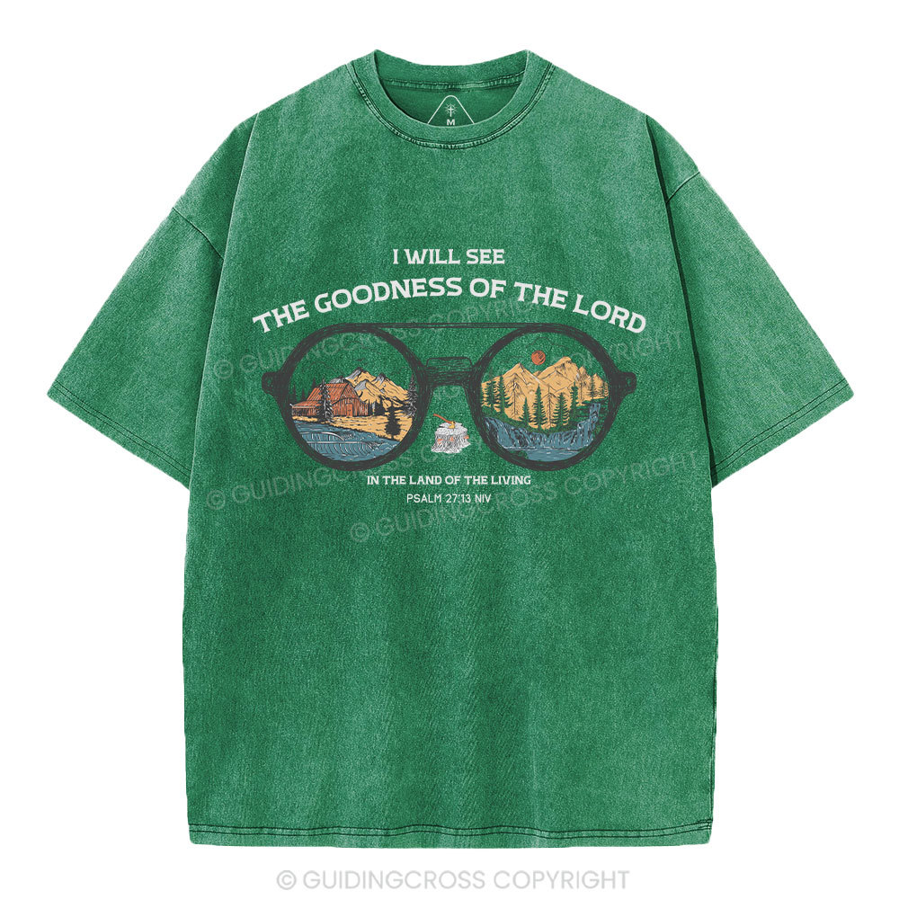 The Goodness Of The Lord Christian Washed T-Shirt