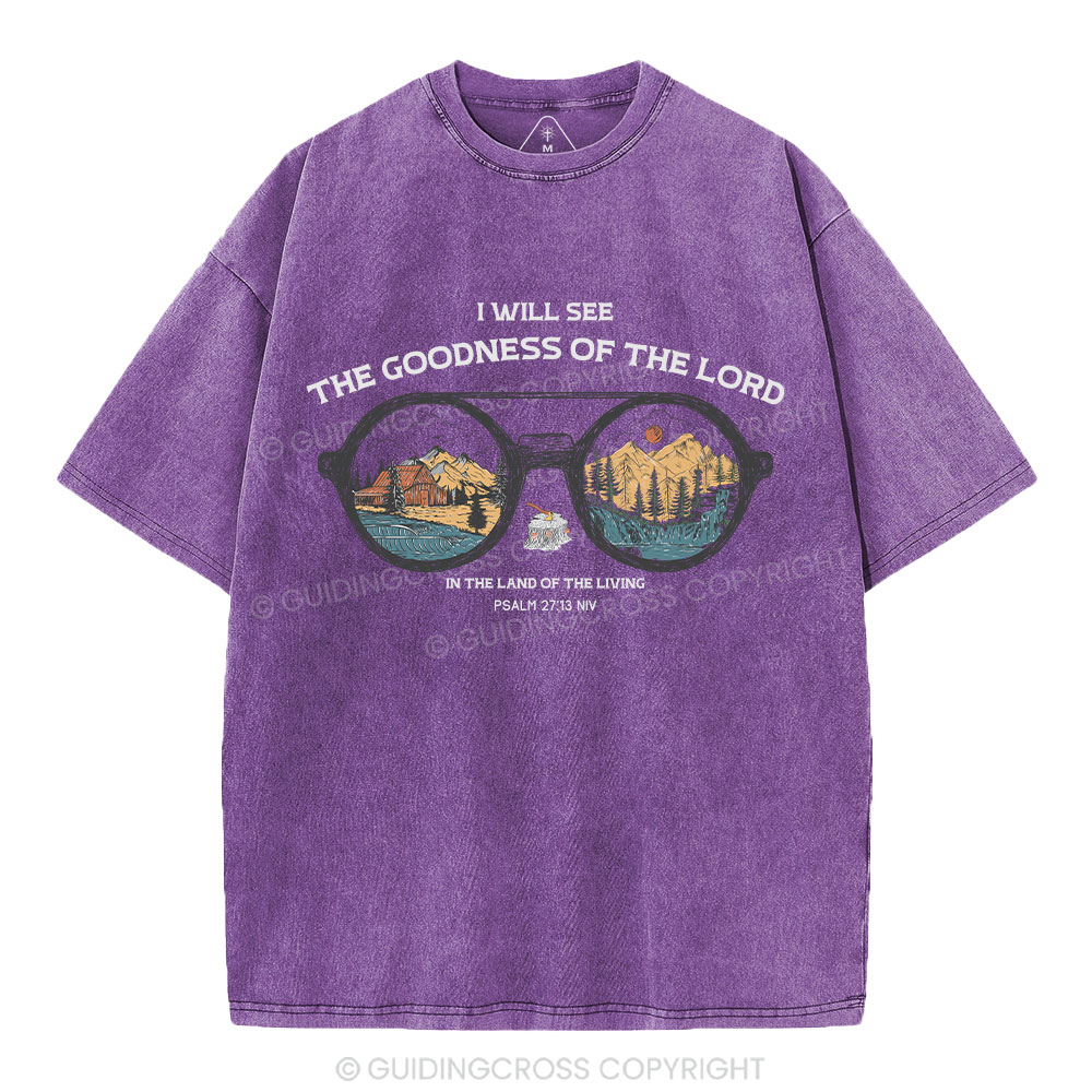 The Goodness Of The Lord Christian Washed T-Shirt