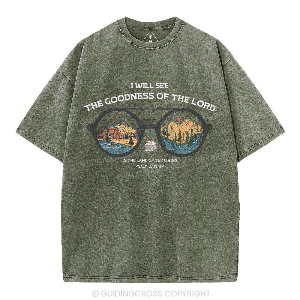 The Goodness Of The Lord Christian Washed T-Shirt