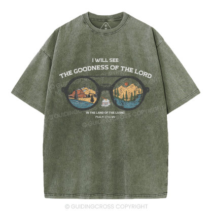 The Goodness Of The Lord Christian Washed T-Shirt