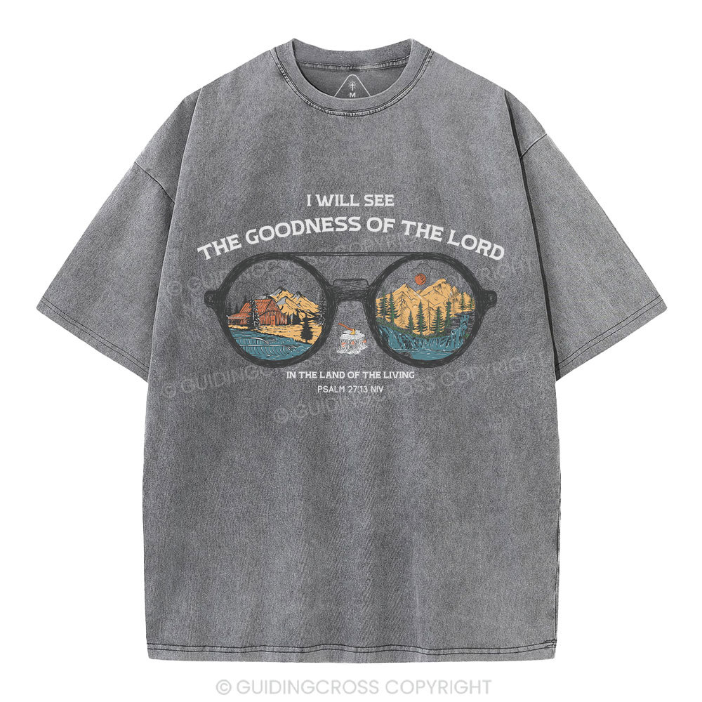 The Goodness Of The Lord Christian Washed T-Shirt