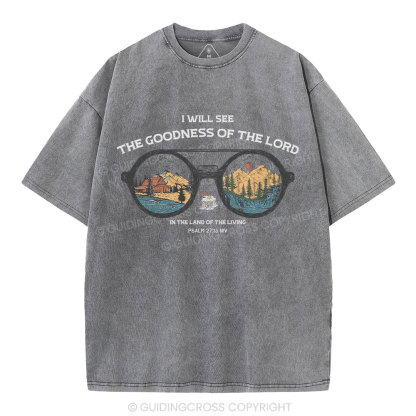 The Goodness Of The Lord Christian Washed T-Shirt