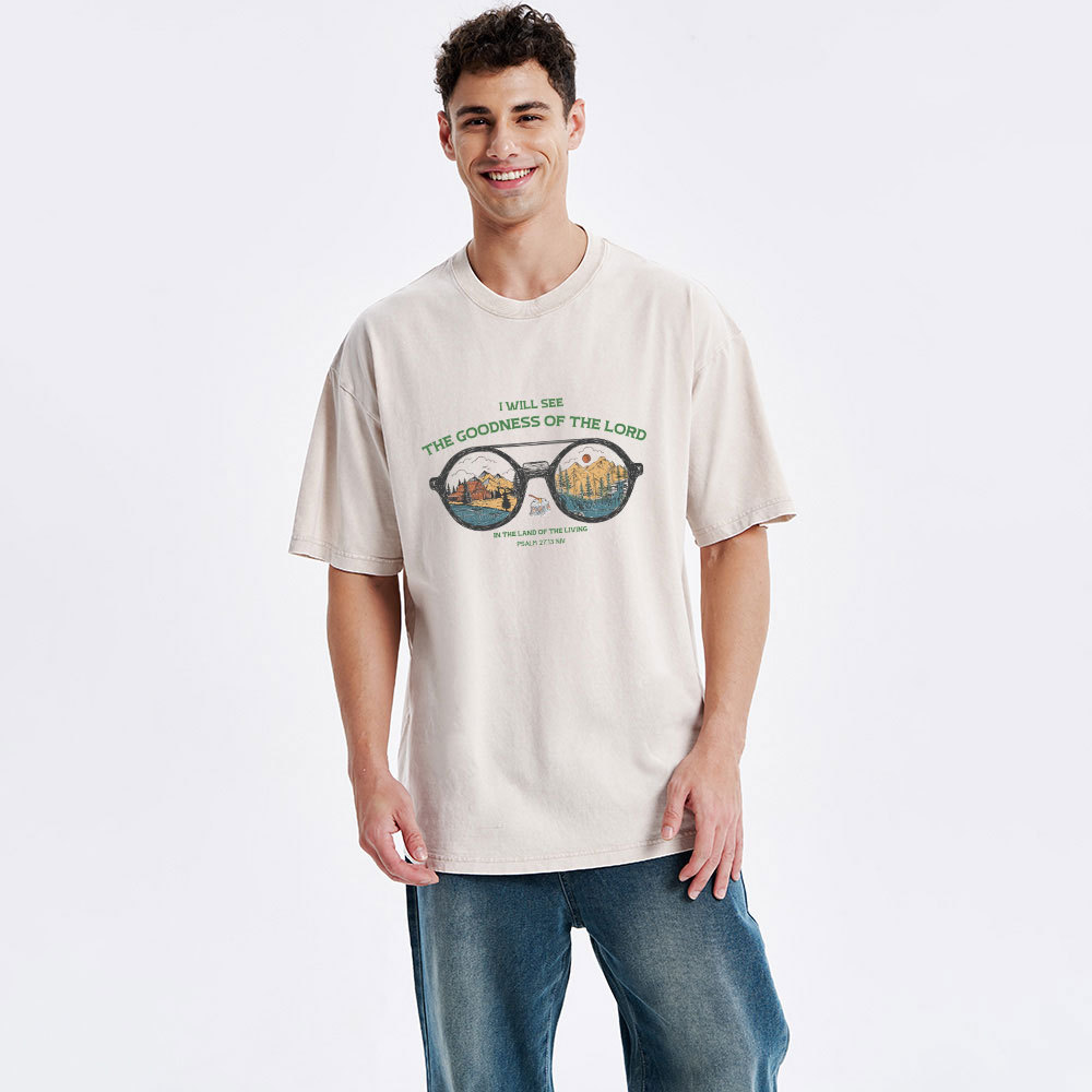 The Goodness Of The Lord Christian Washed T-Shirt