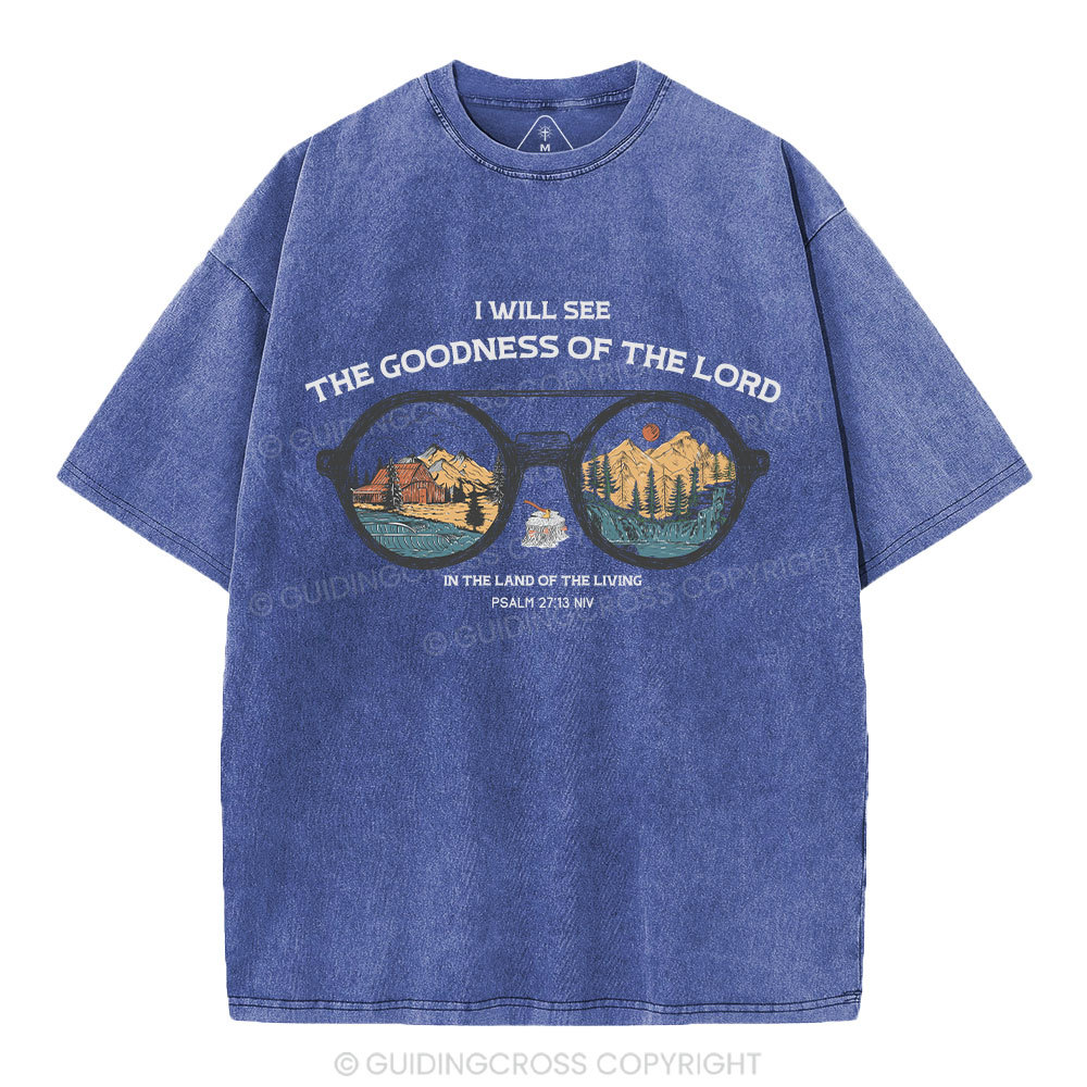 The Goodness Of The Lord Christian Washed T-Shirt