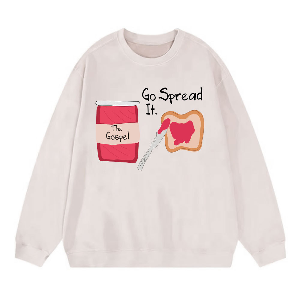 The Gospel Go Spread It Christian Washed Sweatshirt