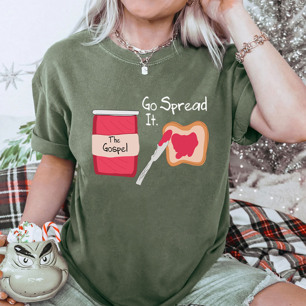 The Gospel Go Spread It Christian Washed T-Shirt