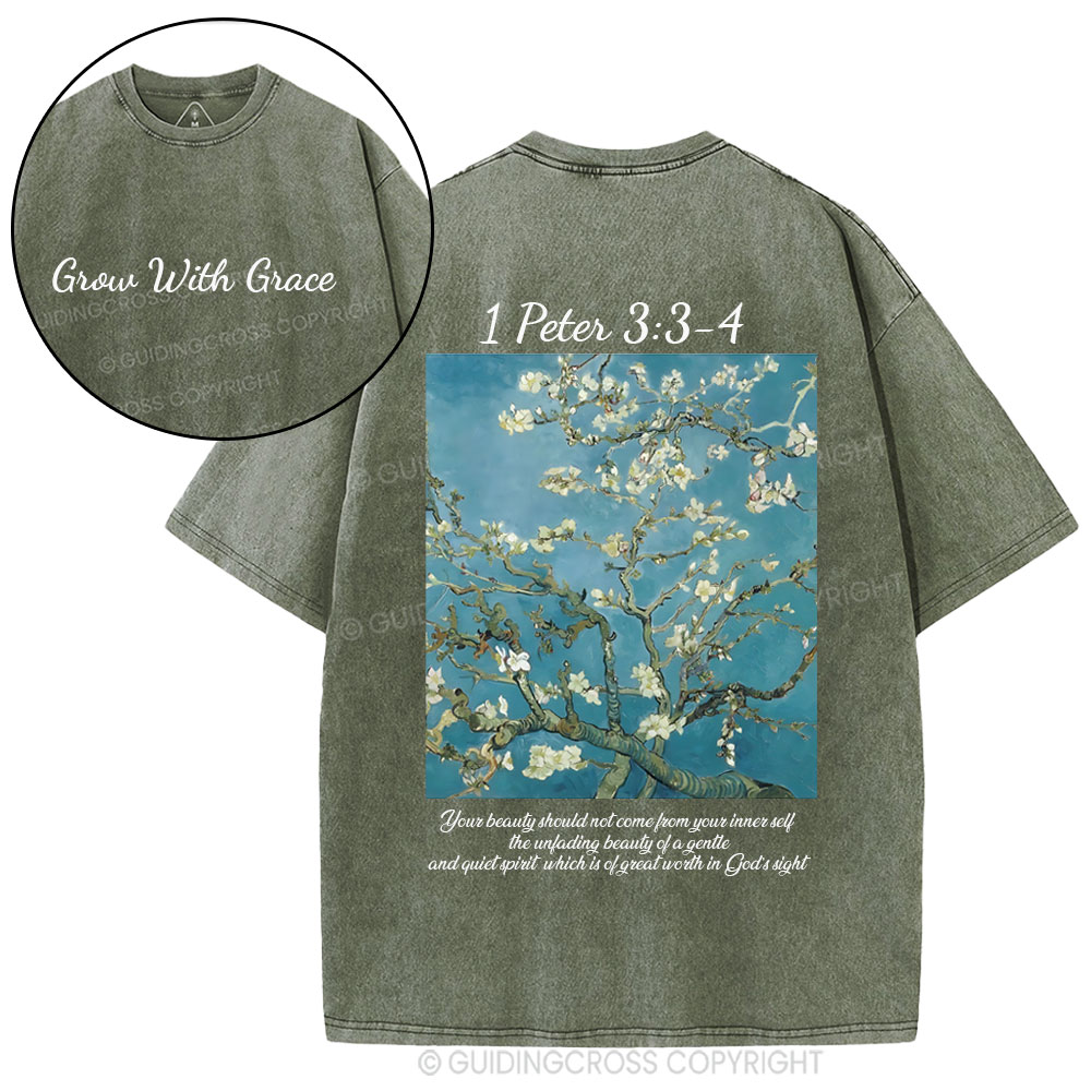 The Great Worth In God's Sight Christian Washed T-Shirt