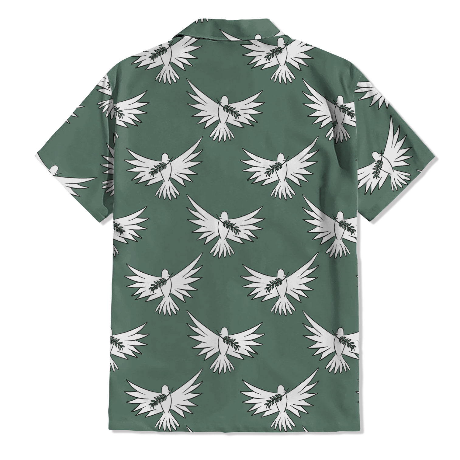 The Green Dove Christian Hawaiian Shirt