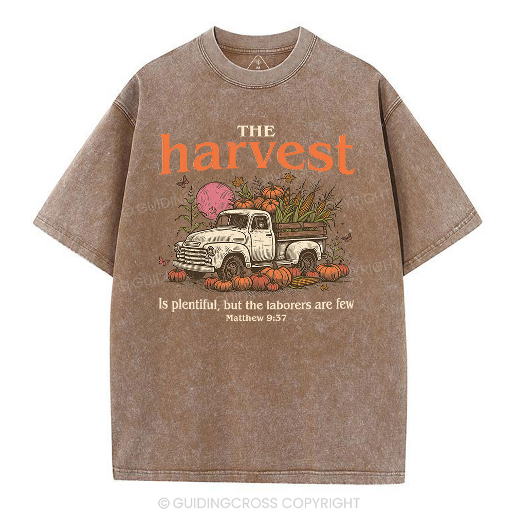 The Harvest Is Plentiful Christian Washed T-Shirt