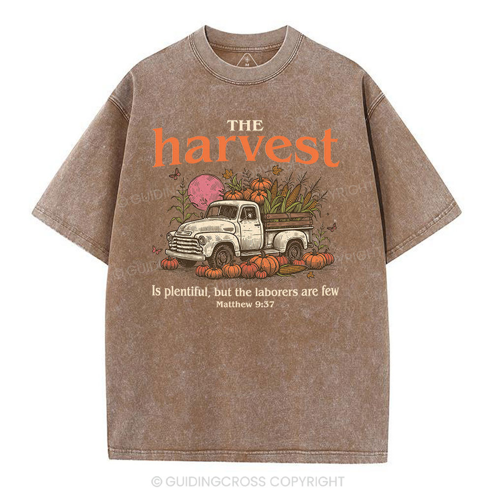 The Harvest Is Plentiful Christian Washed T-Shirt