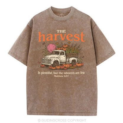 The Harvest Is Plentiful Christian Washed T-Shirt
