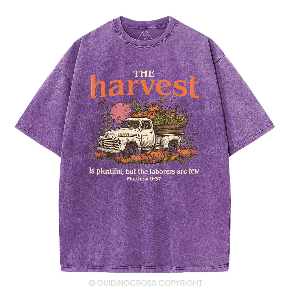 The Harvest Is Plentiful Christian Washed T-Shirt