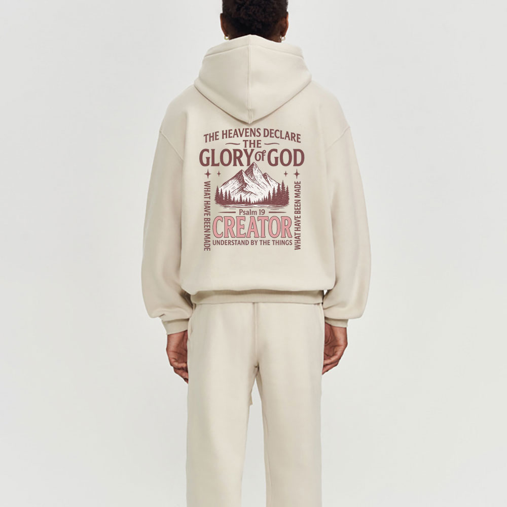 The Havens Declare The Glory Of God Christian Premium Fleece Hoodie Set