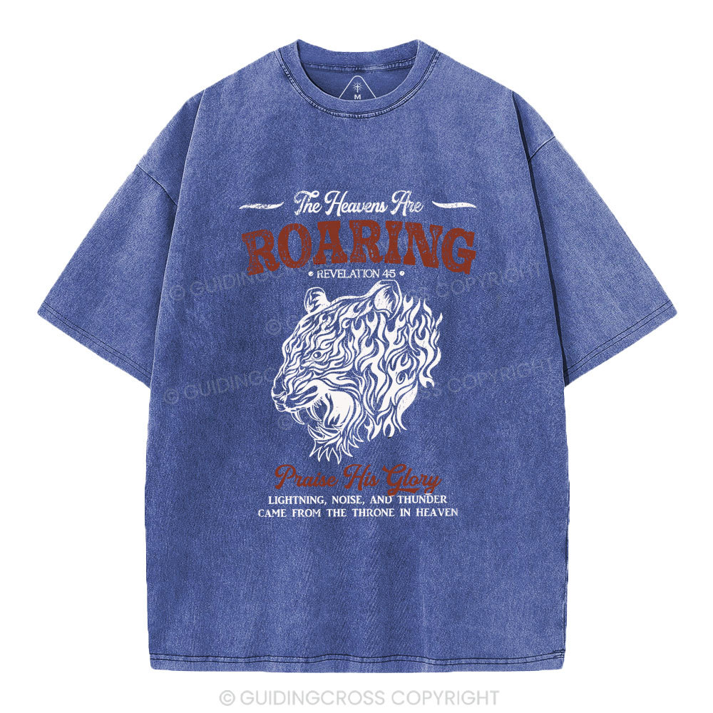 The Heaven Are Roaring Christian Washed T-Shirt