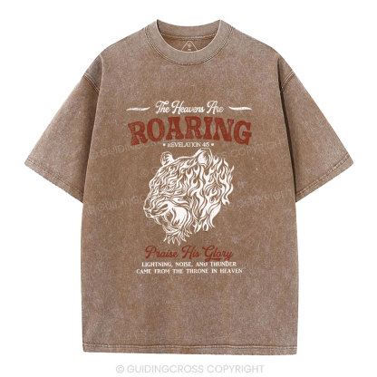 The Heaven Are Roaring Christian Washed T-Shirt