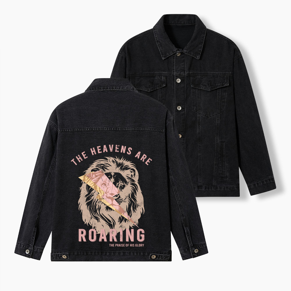 The Heavens Are Roaring Christian Denim Jacket