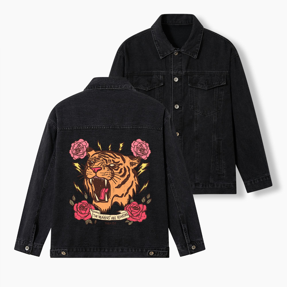 The Heavens Are Roaring Christian Denim Jacket
