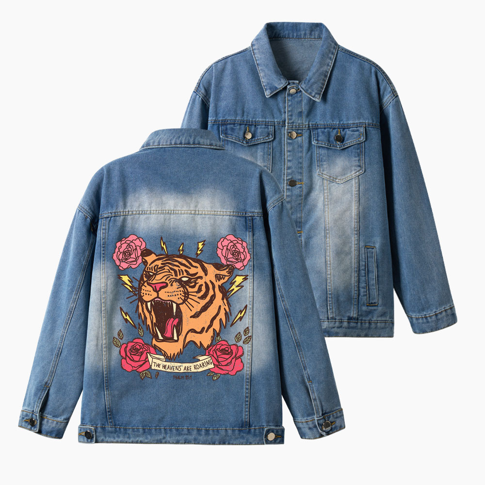 The Heavens Are Roaring Christian Denim Jacket