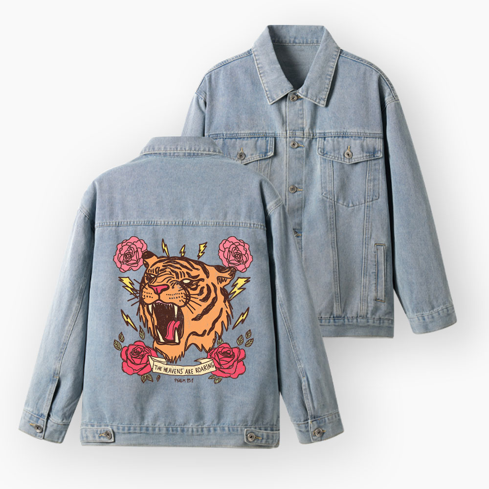 The Heavens Are Roaring Christian Denim Jacket