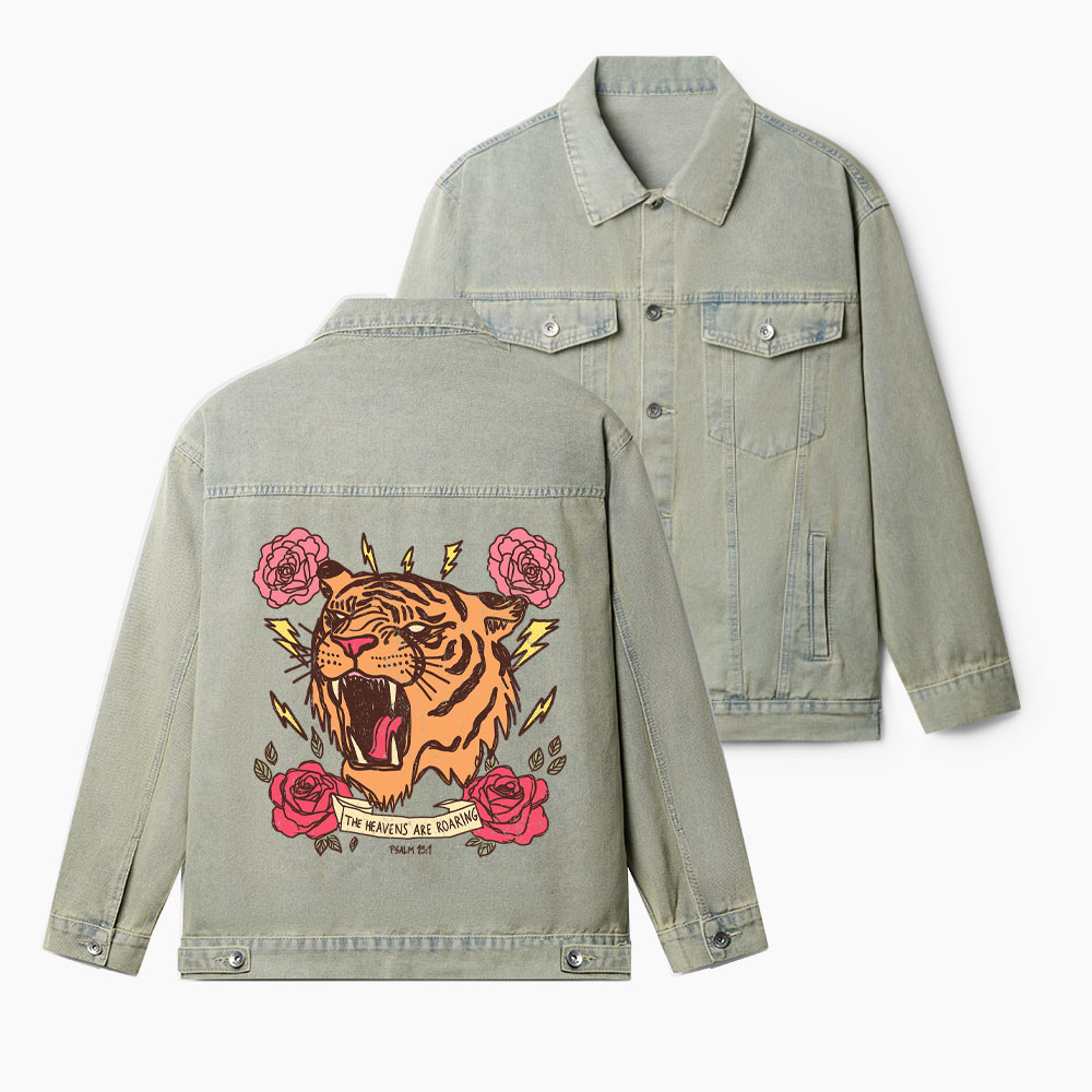 The Heavens Are Roaring Christian Denim Jacket
