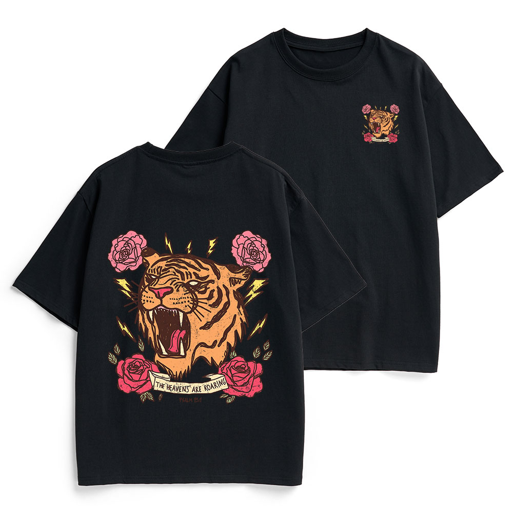 The Heavens Are Roaring Christian Heavy Cotton T-Shirt