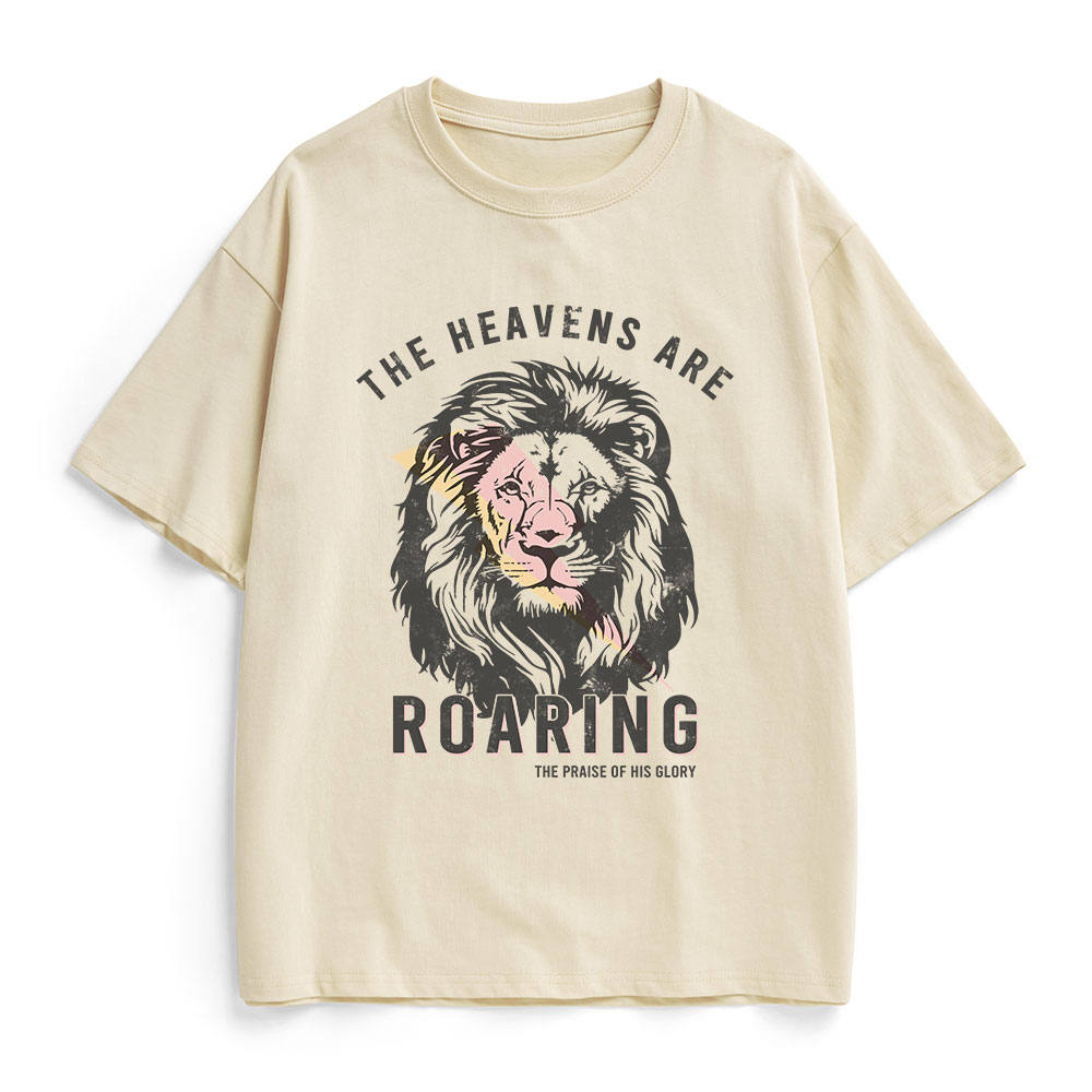 The Heavens Are Roaring Christian  Heavy Cotton T-Shirt