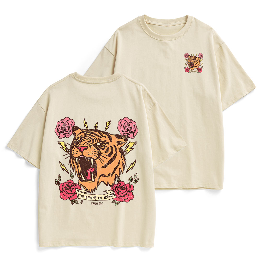 The Heavens Are Roaring Christian Heavy Cotton T-Shirt