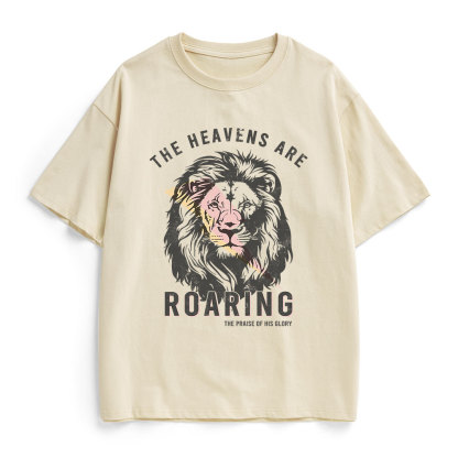 The Heavens Are Roaring Christian  Heavy Cotton T-Shirt