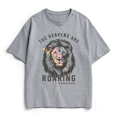 The Heavens Are Roaring Christian  Heavy Cotton T-Shirt