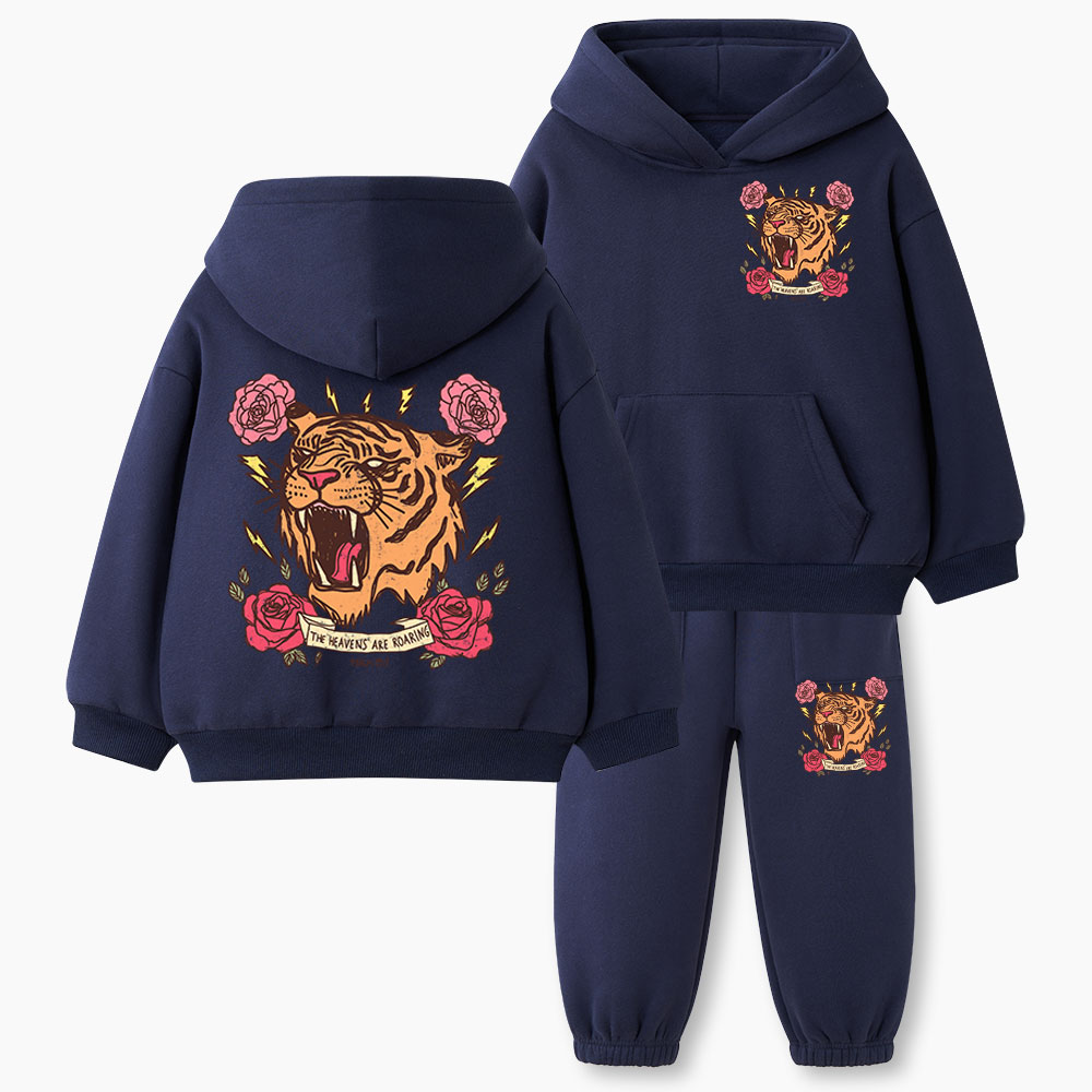 The Heavens Are Roaring Christian Kid Fleece Hoodie Set