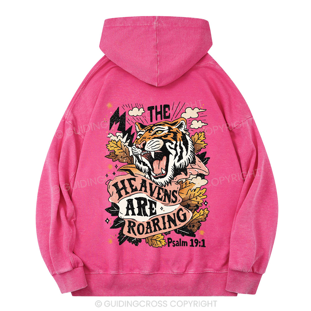 The Heavens Are Roaring Christian Washed Hoodie 