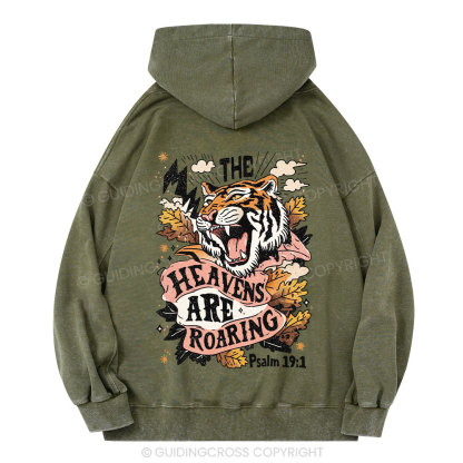 The Heavens Are Roaring Christian Washed Hoodie 