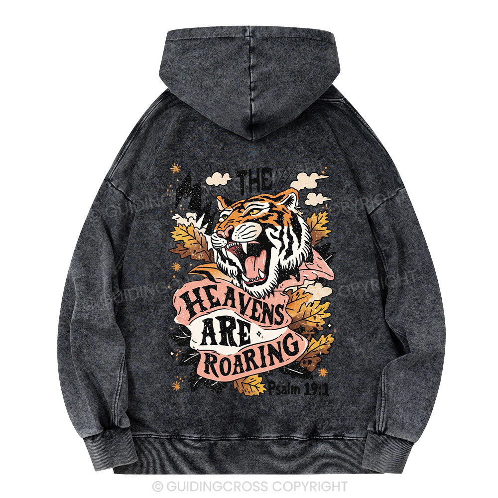 The Heavens Are Roaring Christian Washed Hoodie 