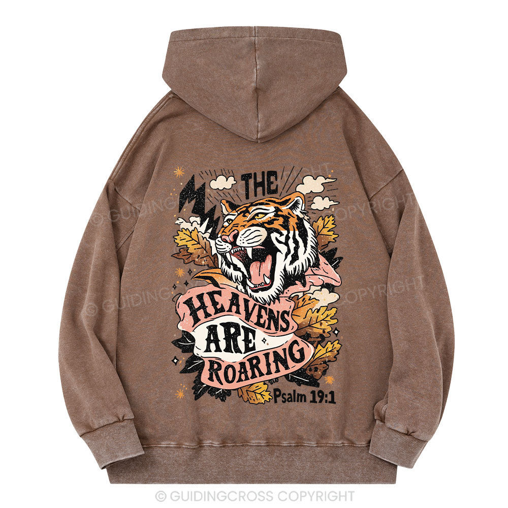 The Heavens Are Roaring Christian Washed Hoodie 