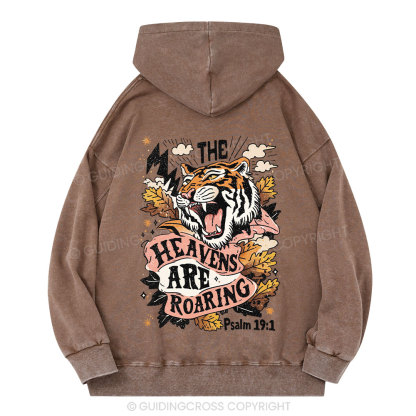 The Heavens Are Roaring Christian Washed Hoodie 