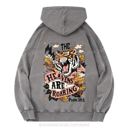 The Heavens Are Roaring Christian Washed Hoodie 