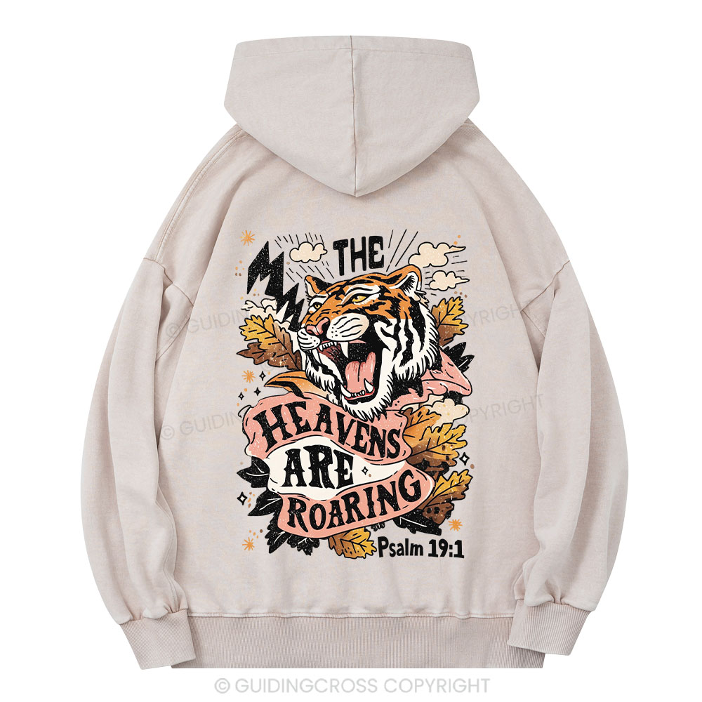 The Heavens Are Roaring Christian Washed Hoodie 