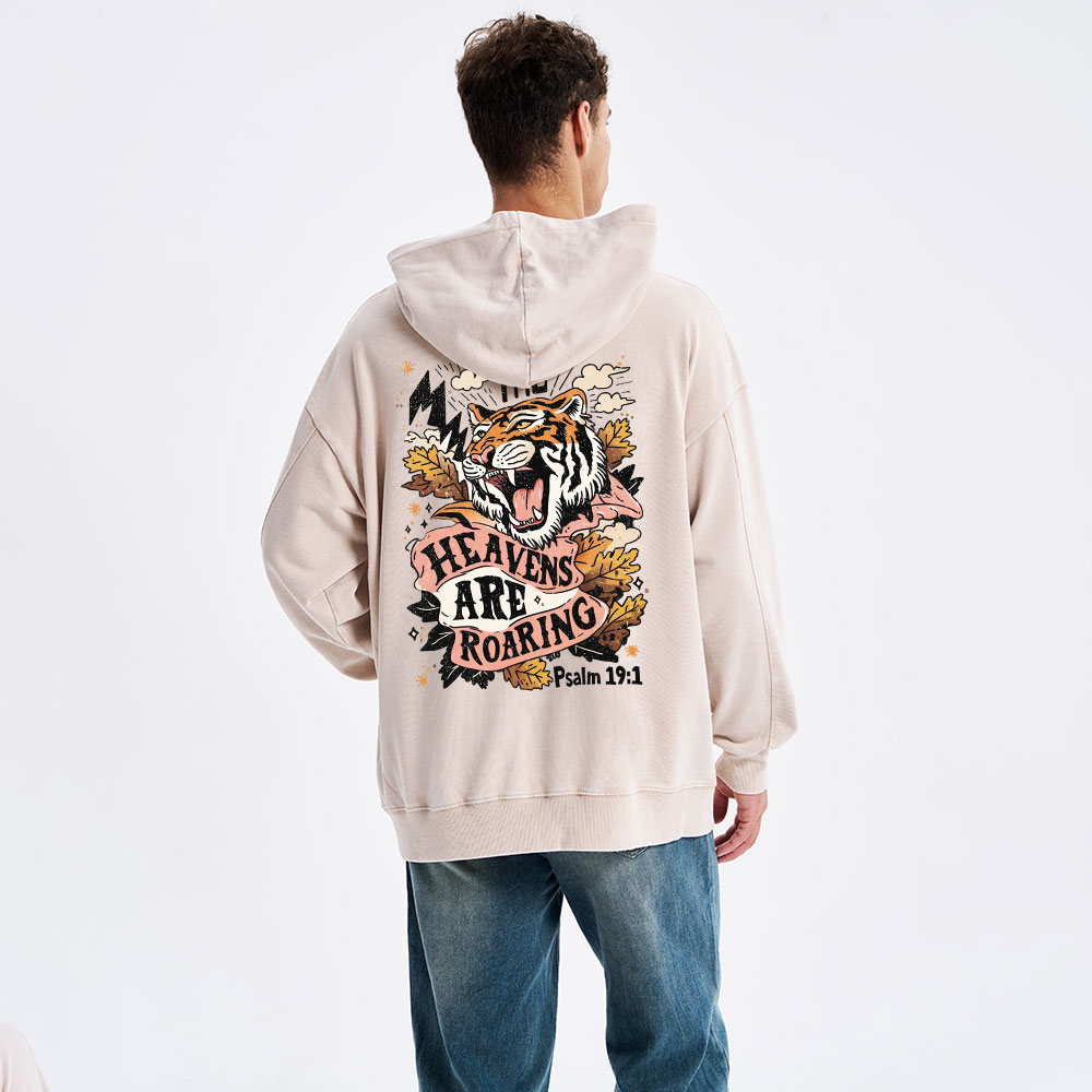 The Heavens Are Roaring Christian Washed Hoodie 