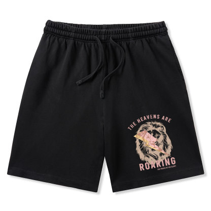 The Heavens Are Roaring Christian Washed Shorts
