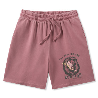 The Heavens Are Roaring Christian Washed Shorts